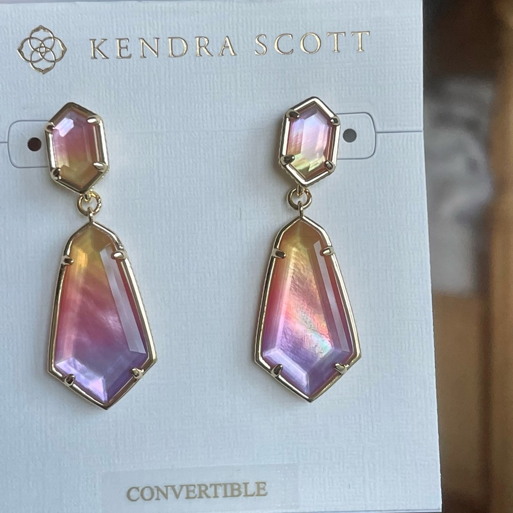 NWT - Kendra Scott Hallie Convertible Drop Earrings